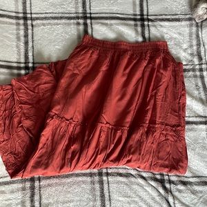NWT Burnt Orange Afibi Maxi Skirt